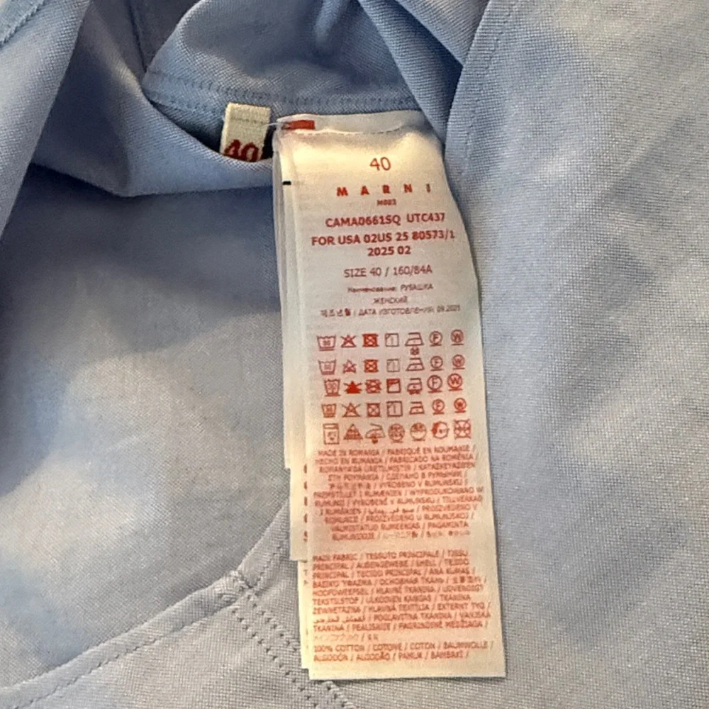 Marni contrast collar oxford button down BNWT - Picture 11 of 12
